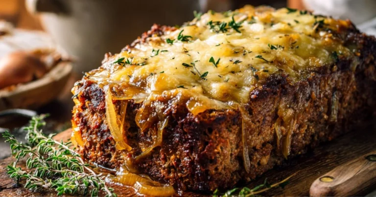 French onion meatloaf
