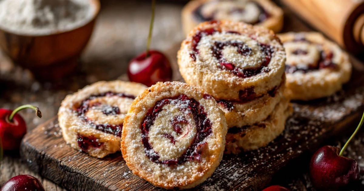 Gluten-Free Cherry Pinwheel Cookies
