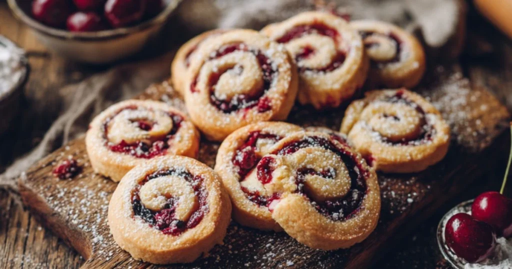 Gluten-Free Cherry Pinwheel Cookies