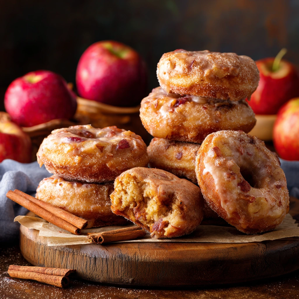 Homamde Apple Pie Donuts