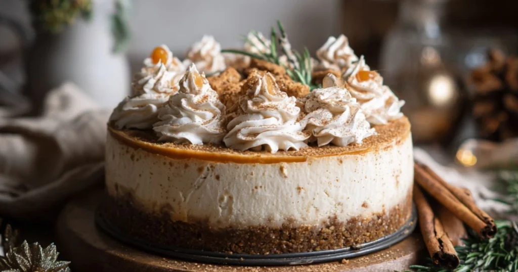 No-Bake Gingerbread Cheesecake