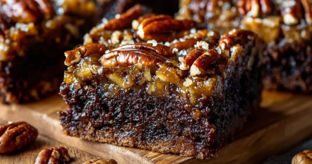 Pecan Pie Brownie Bars