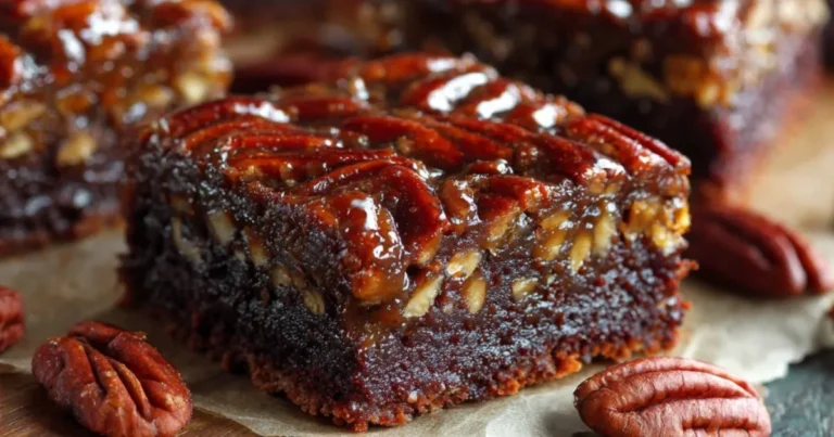 Pecan Pie Brownie Bars
