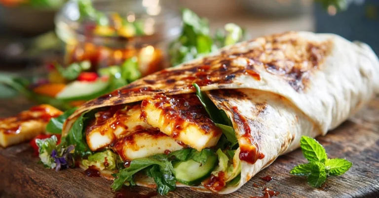 Sweet Chili Halloumi Wraps