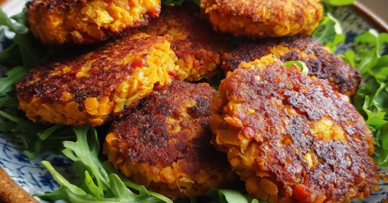 Sweet Potato & Red Lentil Patties