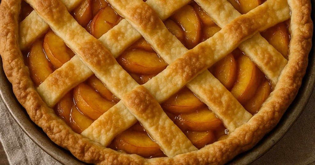 The BEST Peach Pie