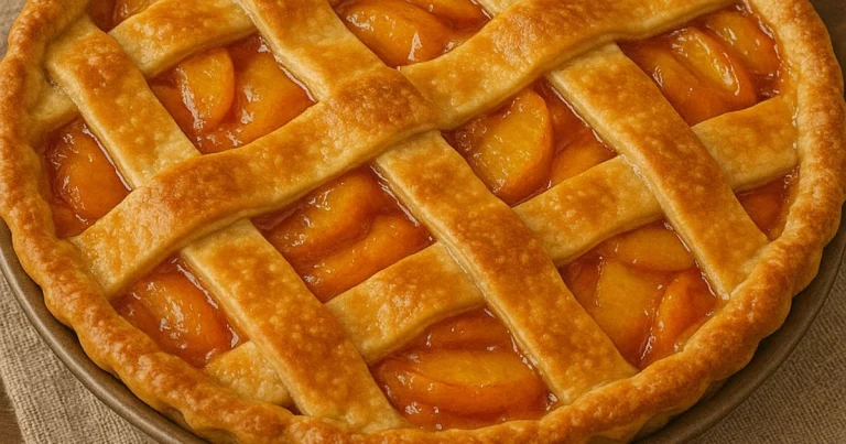 The BEST Peach Pie