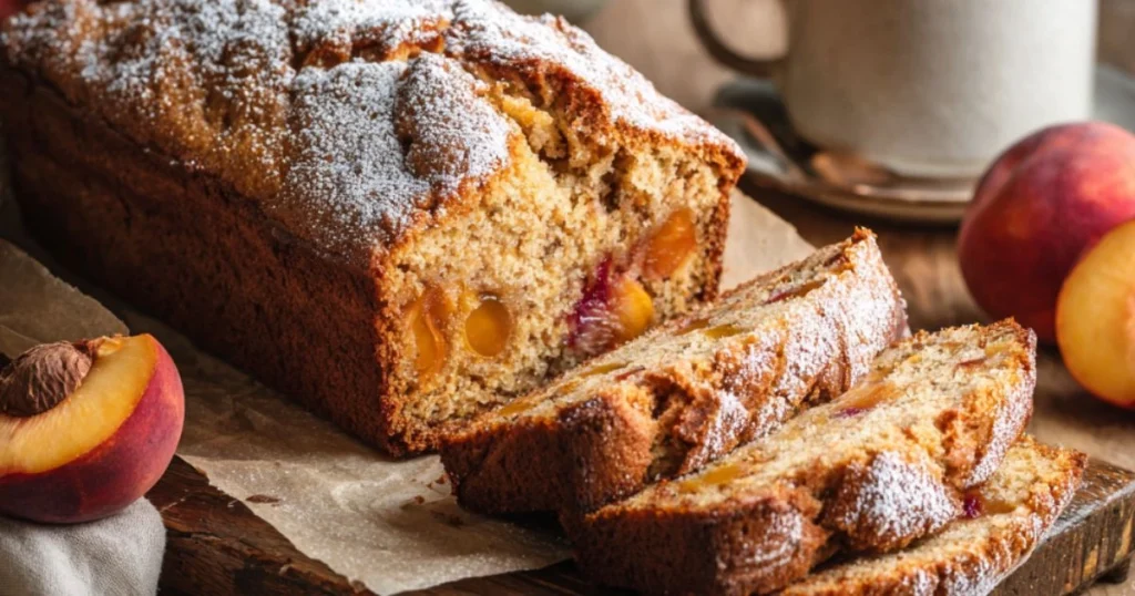 Warm Spiced Peach Bread