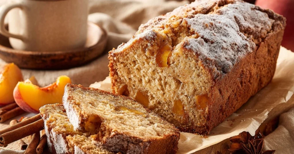 Warm Spiced Peach Bread
