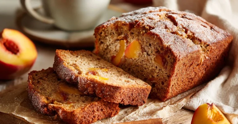 Warm Spiced Peach Bread