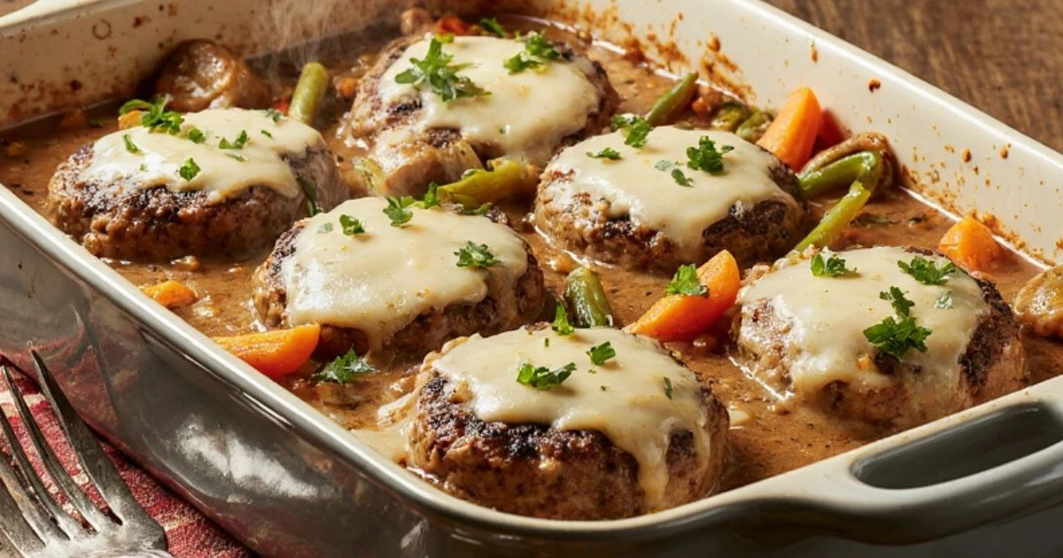 Amish Hamburger Steak Bake