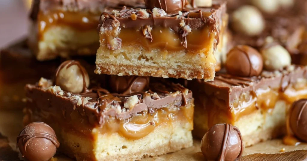 Caramel Malteser Slice