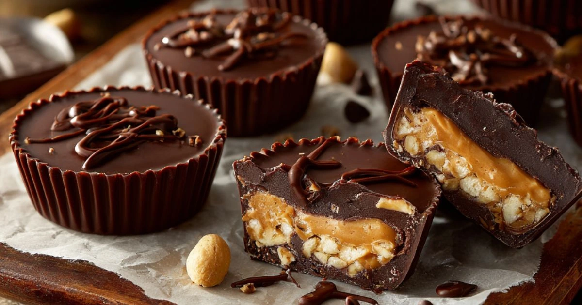 Chocolate Peanut Butter Crunch Cups