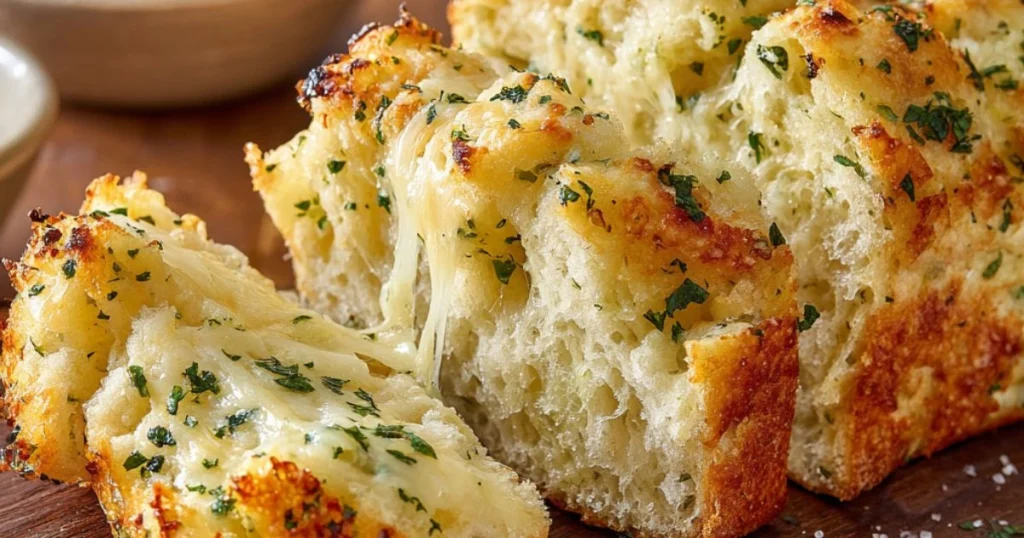 Fluffy Cheesy Garlic Bread