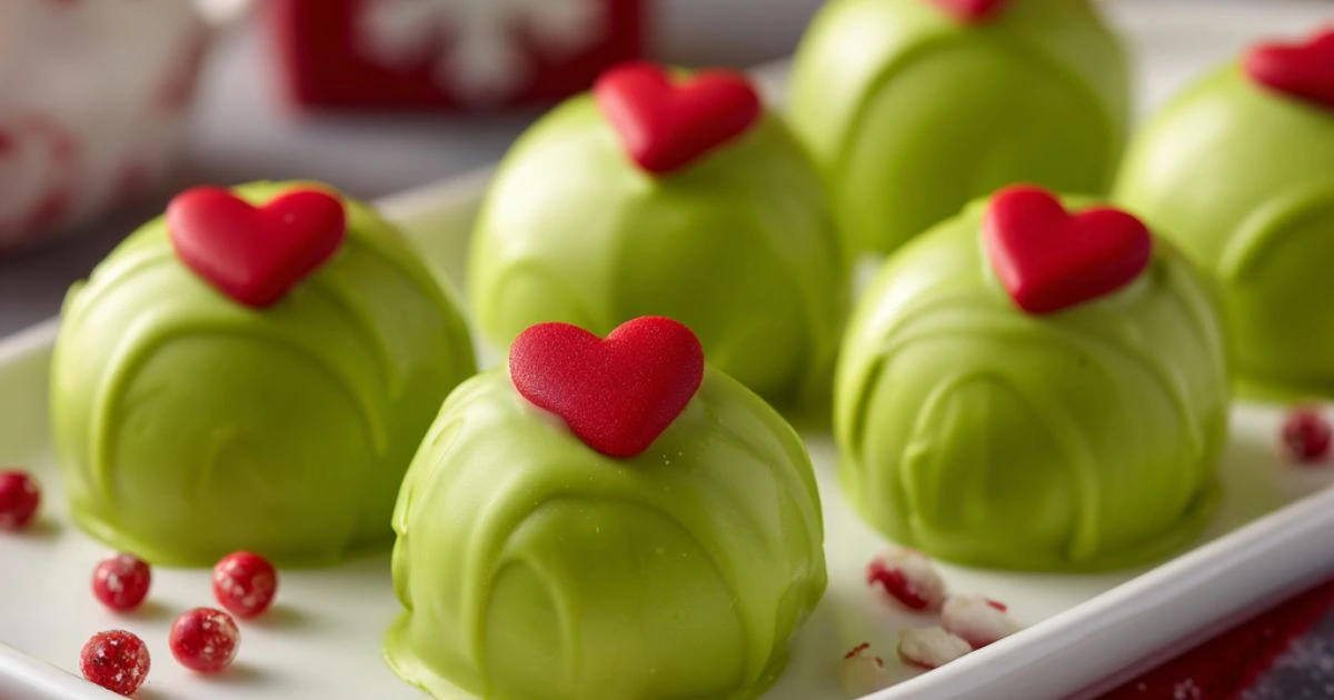 Grinch Oreo Balls
