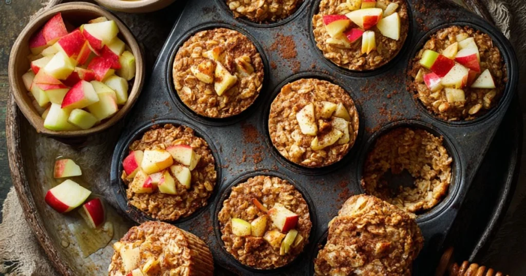 Healthy Apple Cinnamon Oatmeal Cups