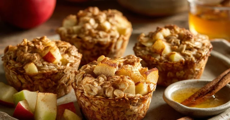 Healthy Apple Cinnamon Oatmeal Cups