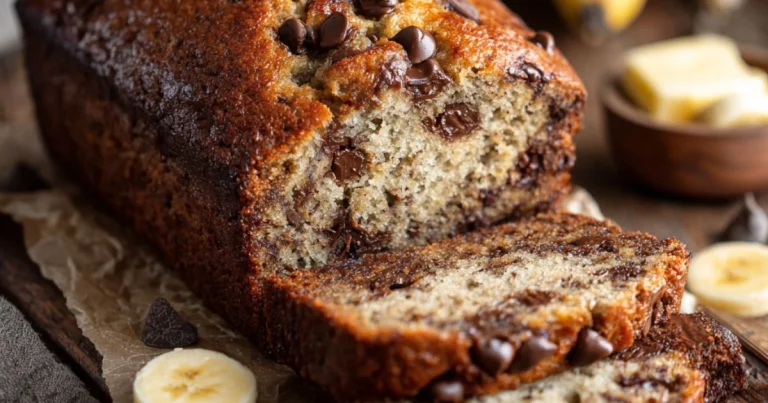Super Moist Chocolate Chip Banana Bread Recipe