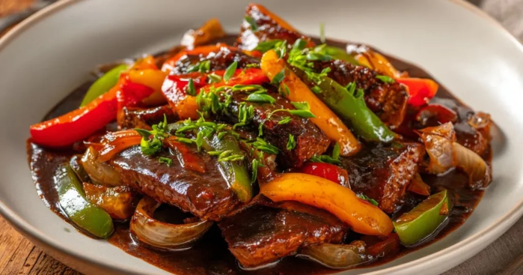 Vegan Pepper Steak