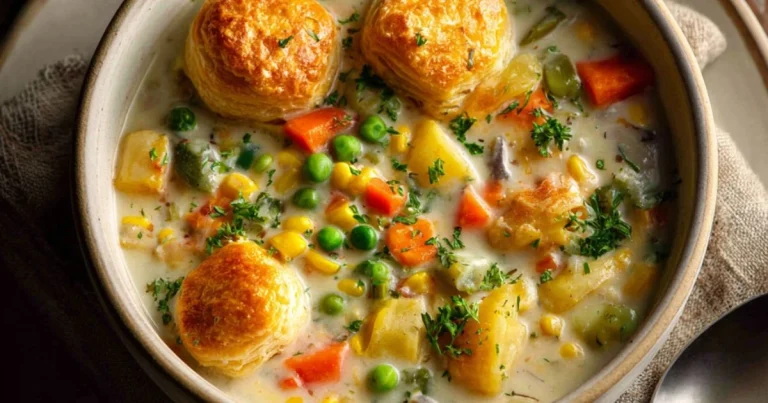 Veggie Pot Pie Soup